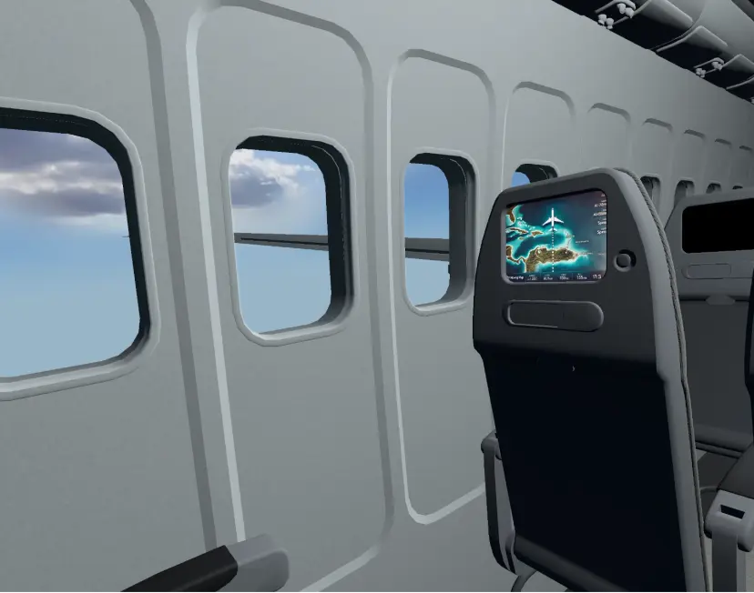 Enfrenta el miedo a volar con un vuelo virtual controlado ajustando la intensidad según el progreso terapéutico.